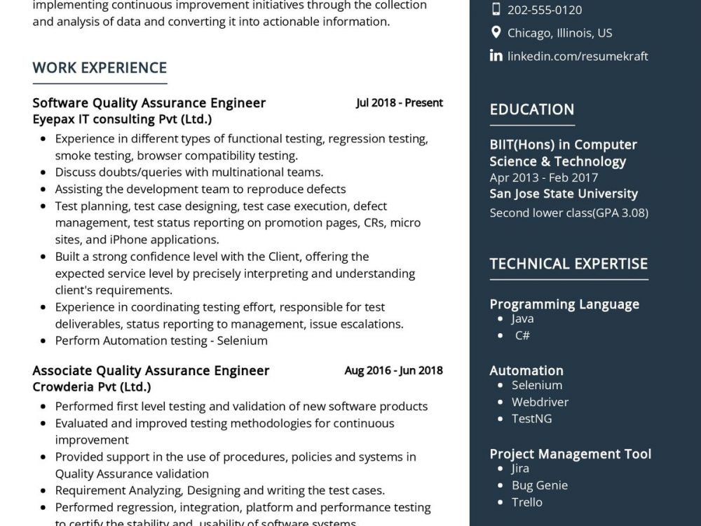 Software Quality Assurance Engineer