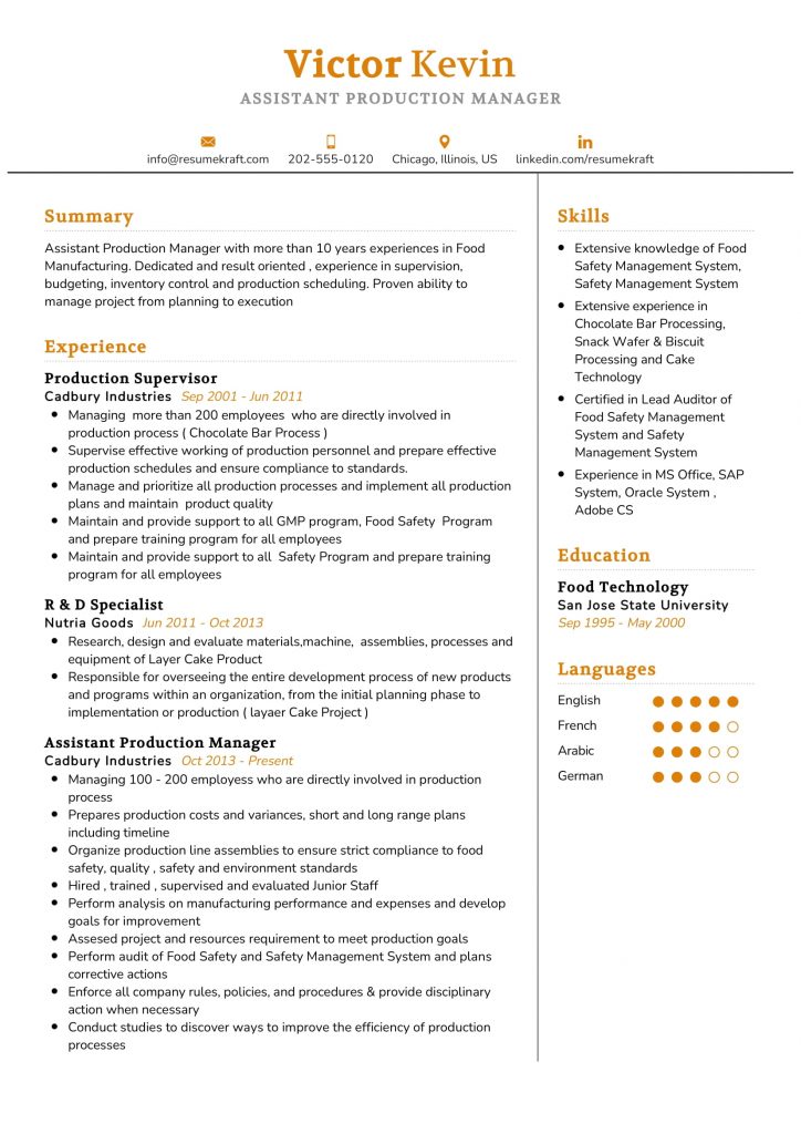 1200 Professional Resume Samples For 2022 ResumeKraft