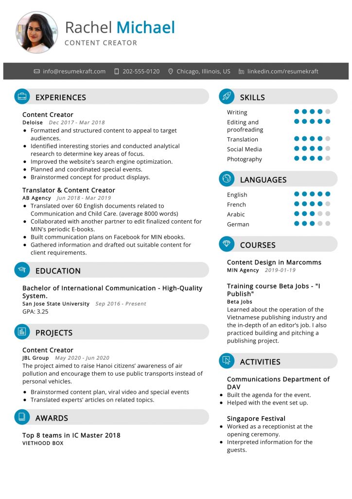 900+ Professional Resume Samples for 2022 | ResumeKraft