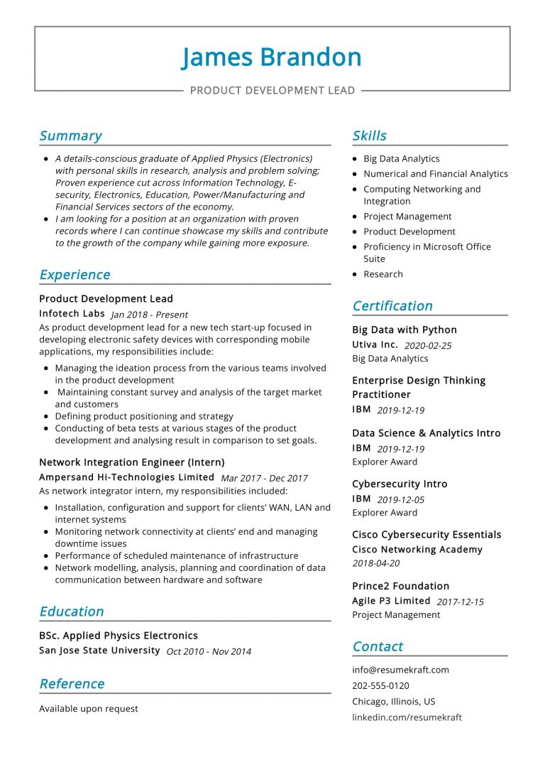 1200+ Professional Resume Samples for 2022 | ResumeKraft