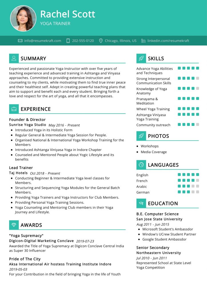 Creative Field Resume Examples 2023 - ResumeKraft