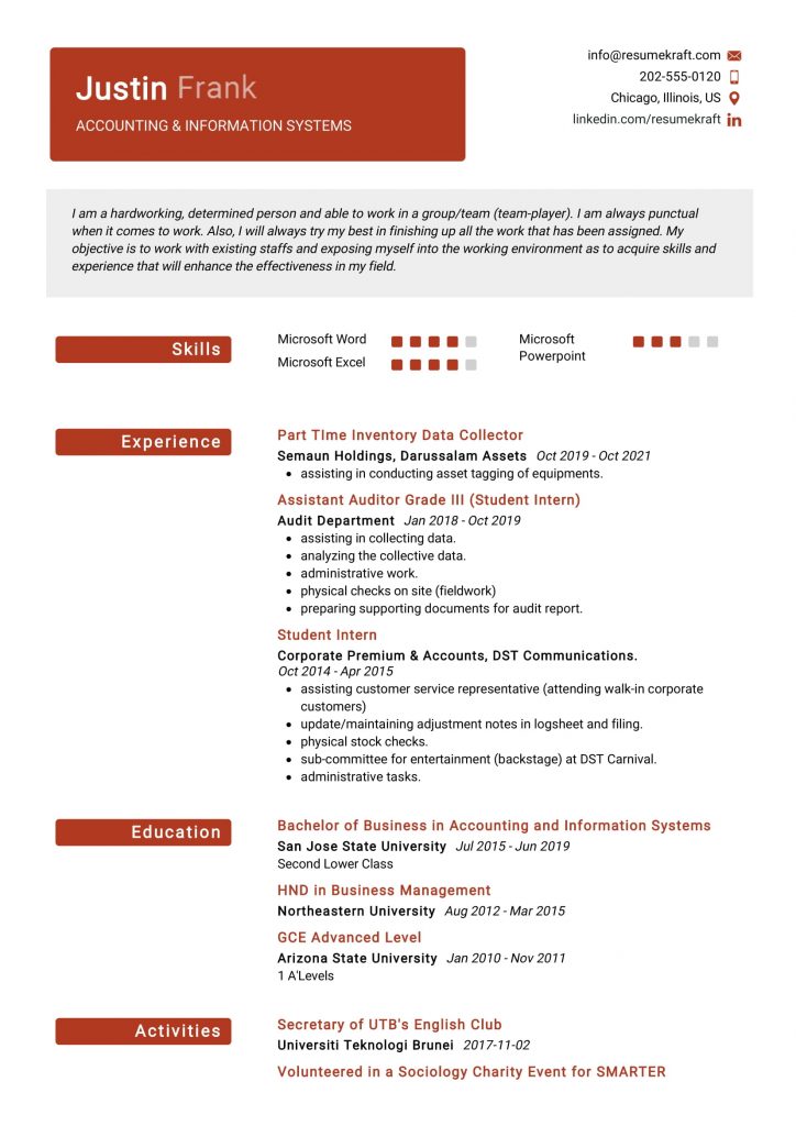 Accounting Finance Resume Samples 2022 - ResumeKraft