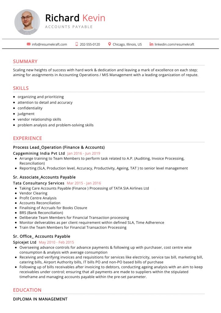 1050+ Professional Resume Samples for 2022 | ResumeKraft