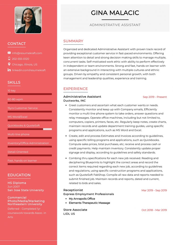 1200+ Professional Resume Samples for 2022 | ResumeKraft