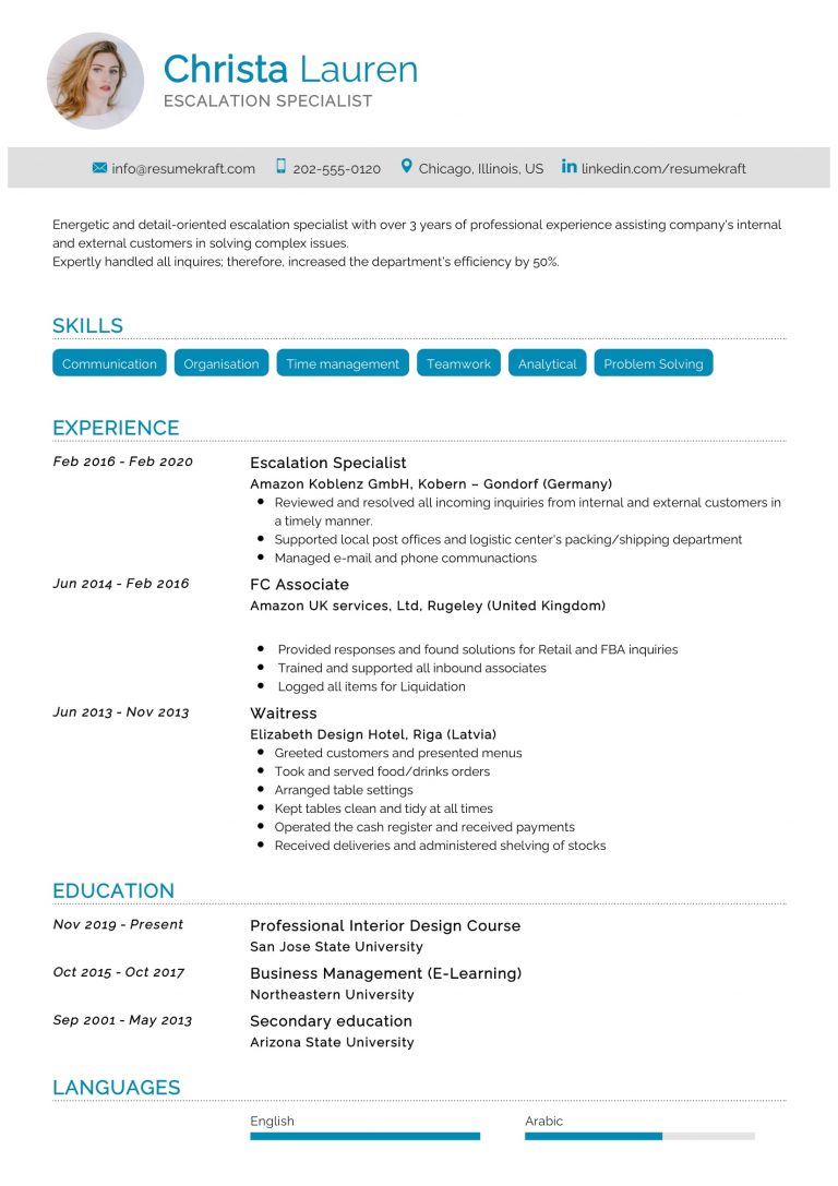 1200+ Professional Resume Samples for 2022 | ResumeKraft