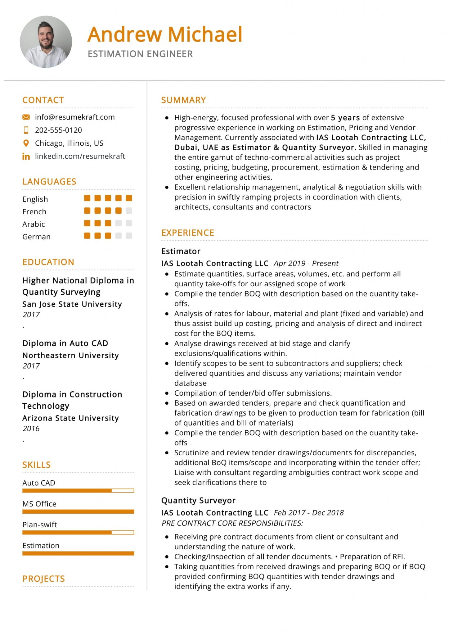 Engineering Resume Examples 2023 - ResumeKraft