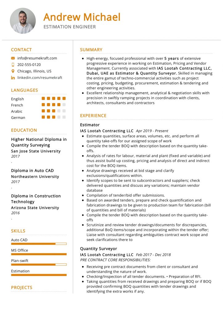 Engineering Resume Examples 2023 - ResumeKraft