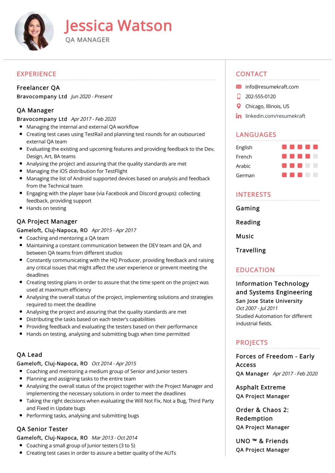 1050 Professional Resume Samples For 2022 Resumekraft