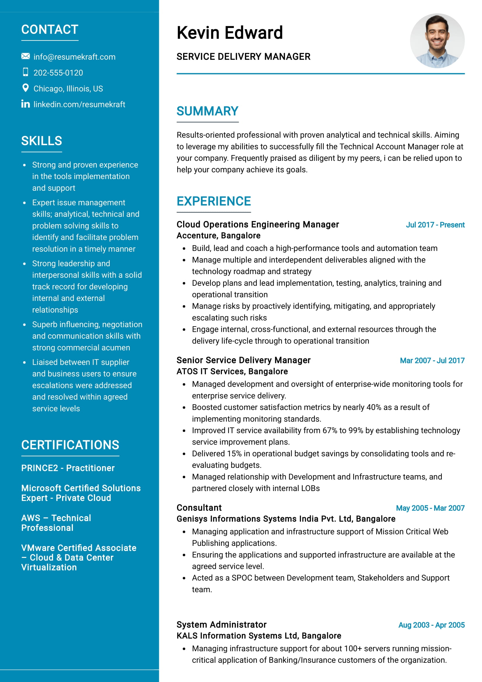 Service Delivery Manager Resume Example In 2024 ResumeKraft   Service Delivery Manager Resume 1 