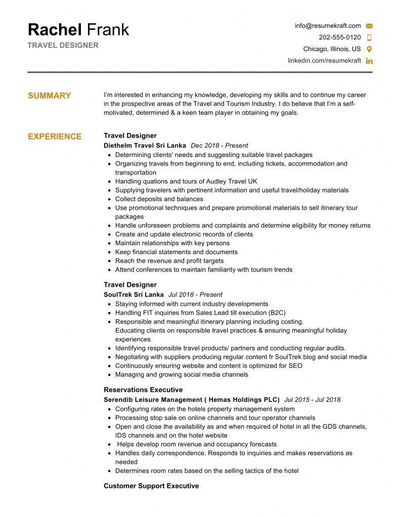 1050+ Professional Resume Samples for 2022 | ResumeKraft