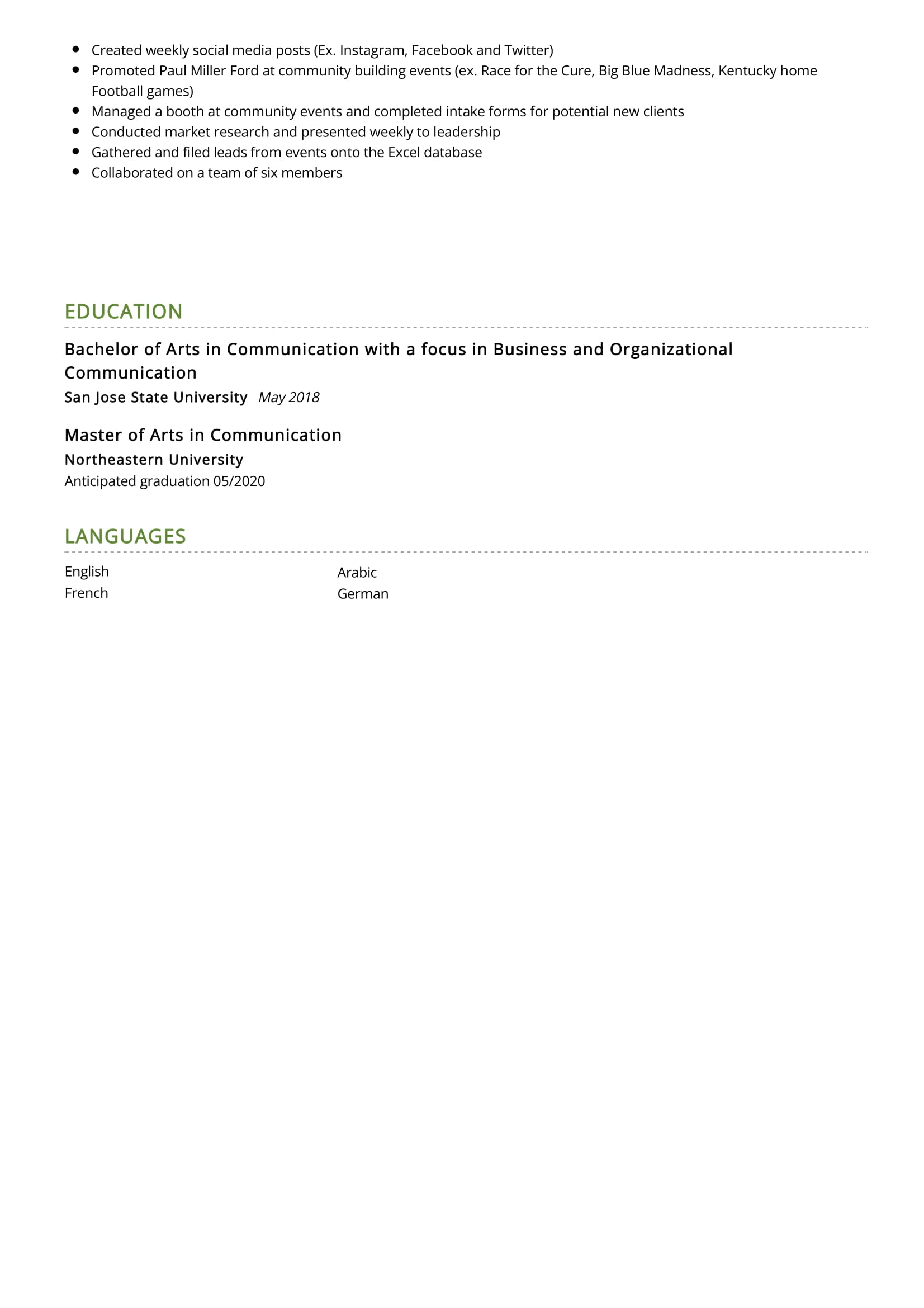 Event Organizer Resume Sample in - Event Organizer Resume Sample 2 