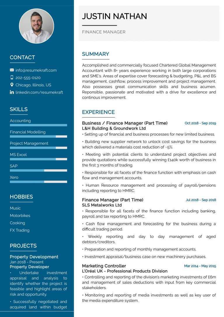 1200+ Professional Resume Samples for 2022 | ResumeKraft