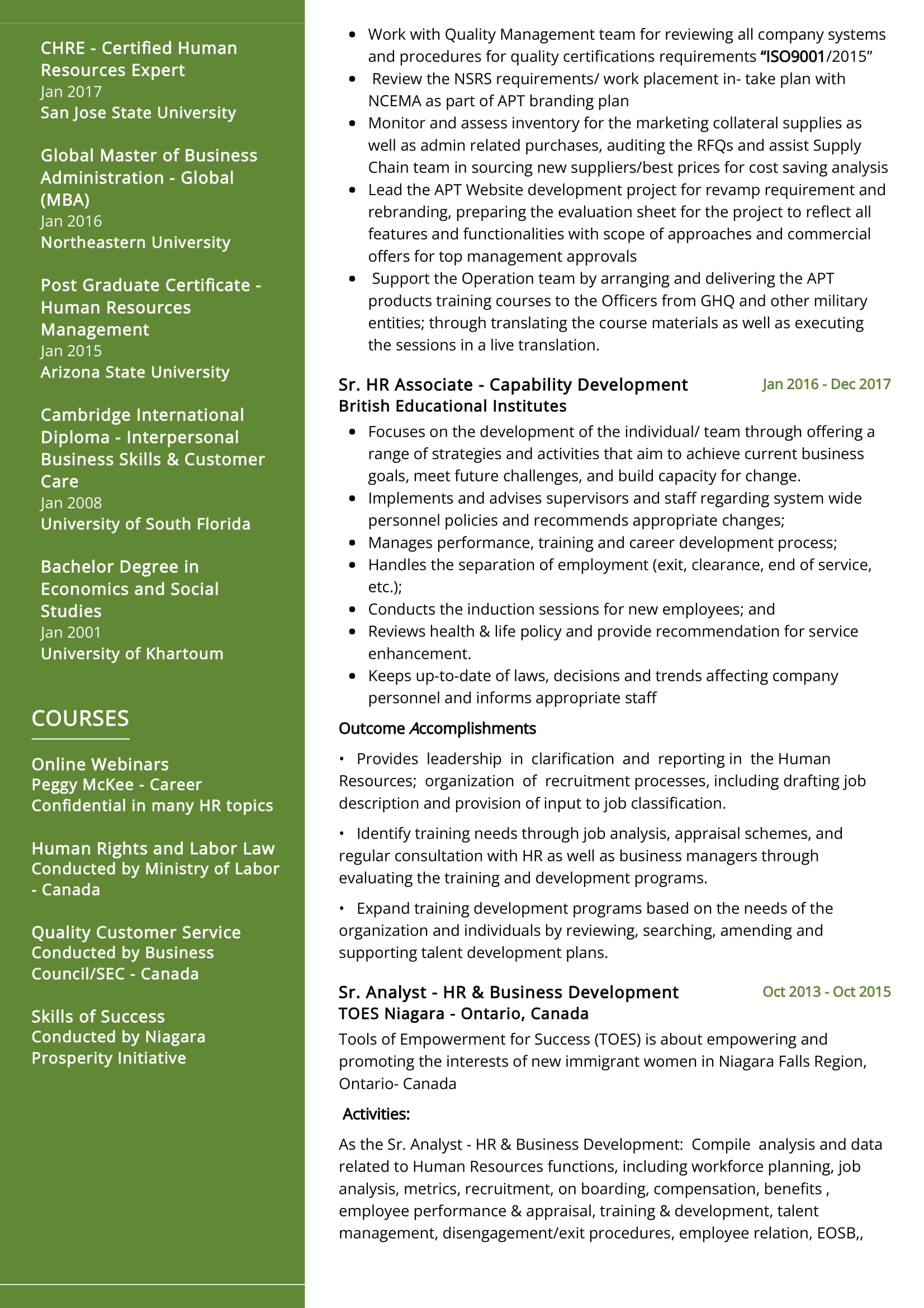 Human Resource Professional Resume Sample in 2024 - ResumeKraft