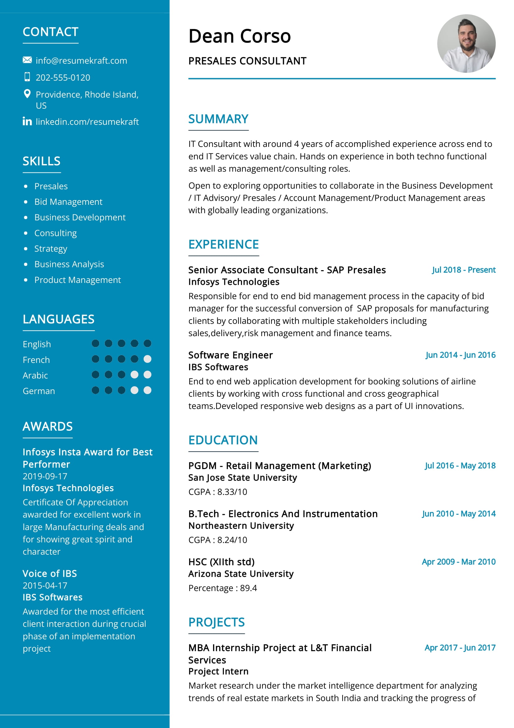 resume objective examples for consultants