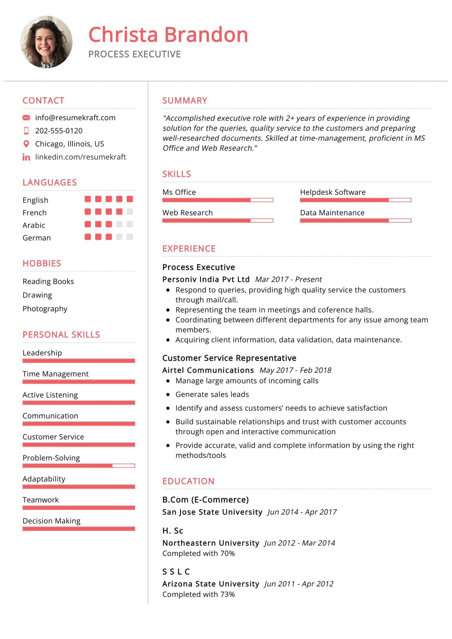 1200+ Professional Resume Samples For 2022 | ResumeKraft