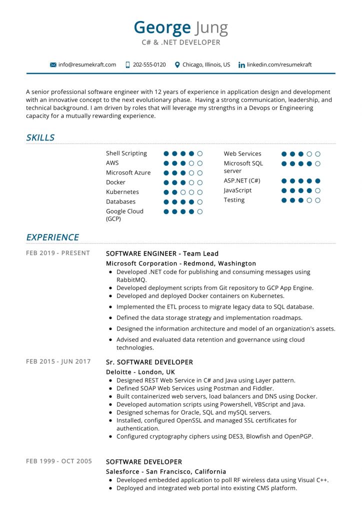 IT Resume Samples 2023 - ResumeKraft