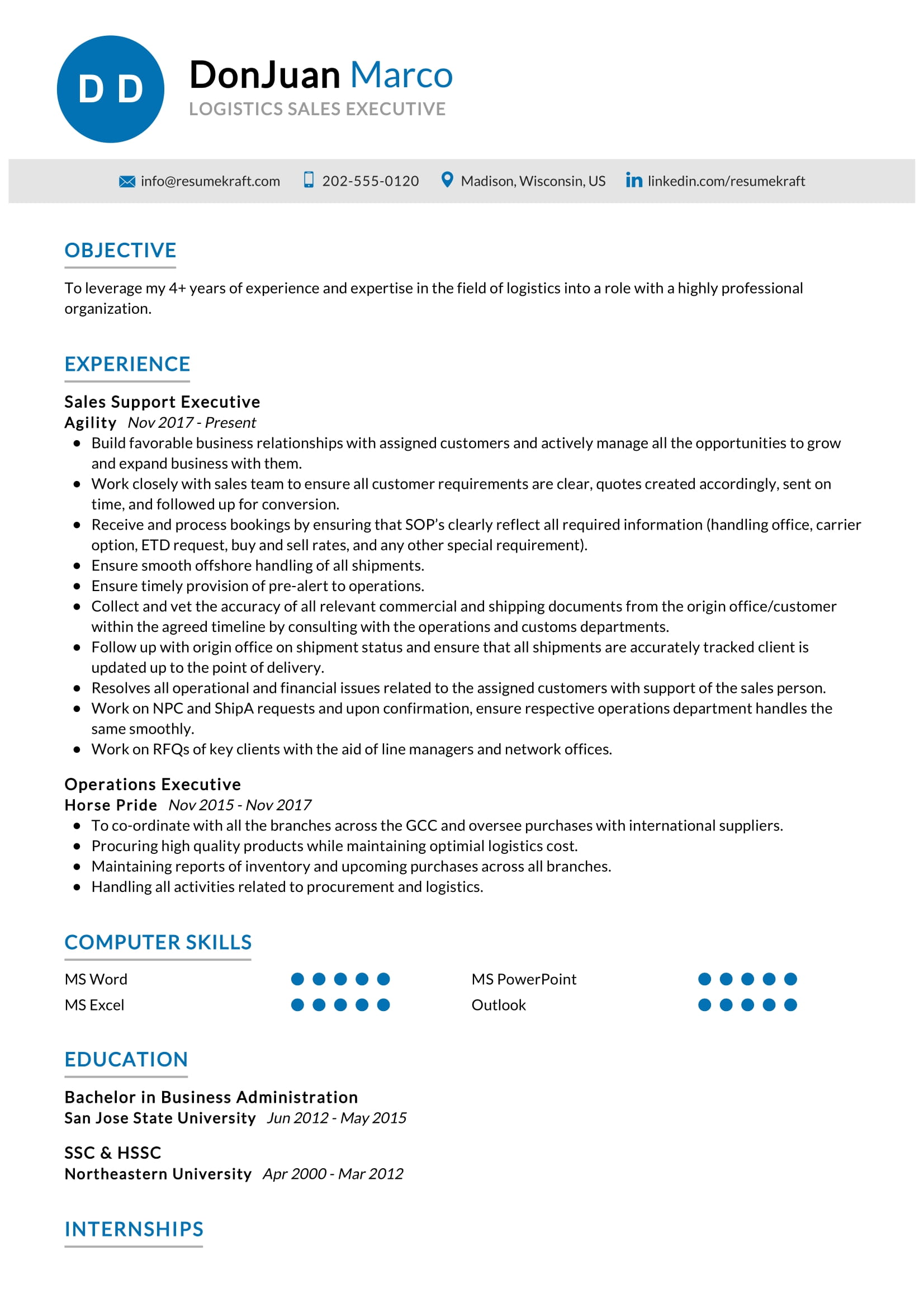 logistics-manager-cv-job-description-sample-guide