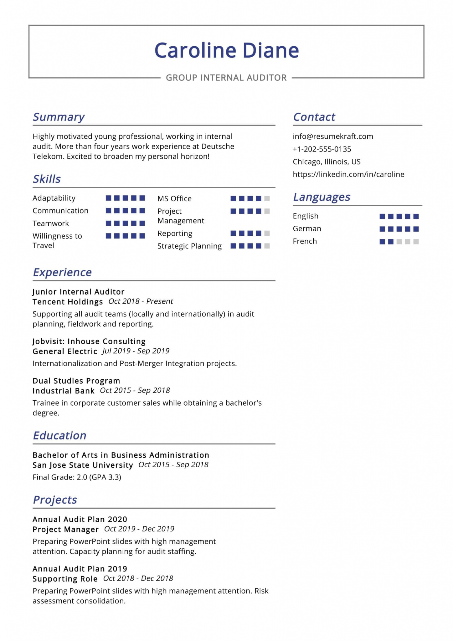 Top 20 Essential Internal Auditor Resume Skills In 2024 ResumeKraft   Image 11 1447x2048 