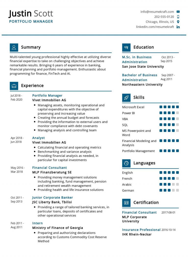 Top 10 Portfolio Manager Resume Skills in 2024 - ResumeKraft