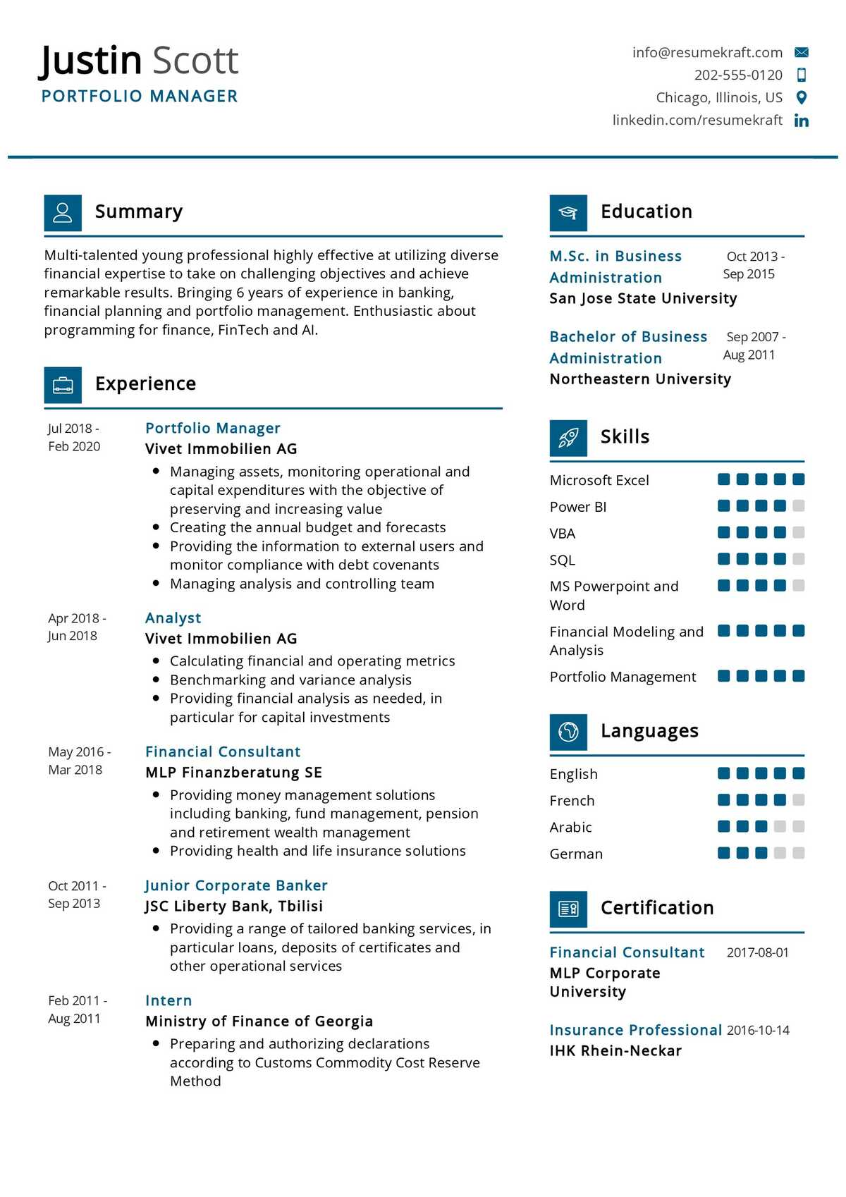 Top 10 Portfolio Manager Resume Skills In 2024 - Resumekraft