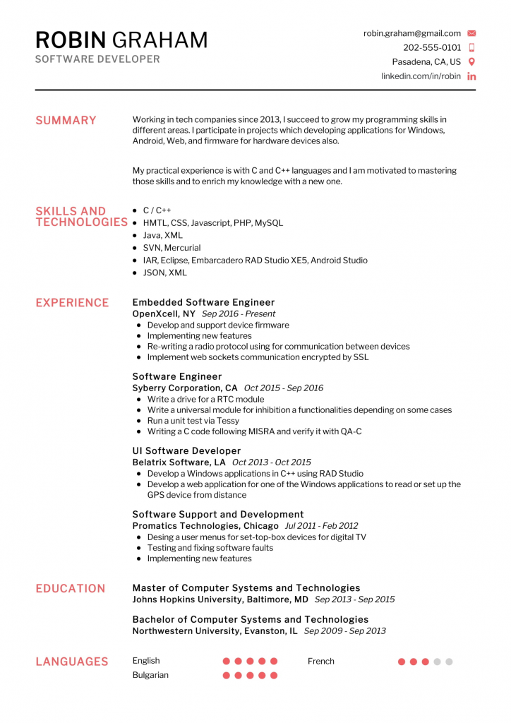 Top 20 Software Developer Resume Skills in 2024 - ResumeKraft