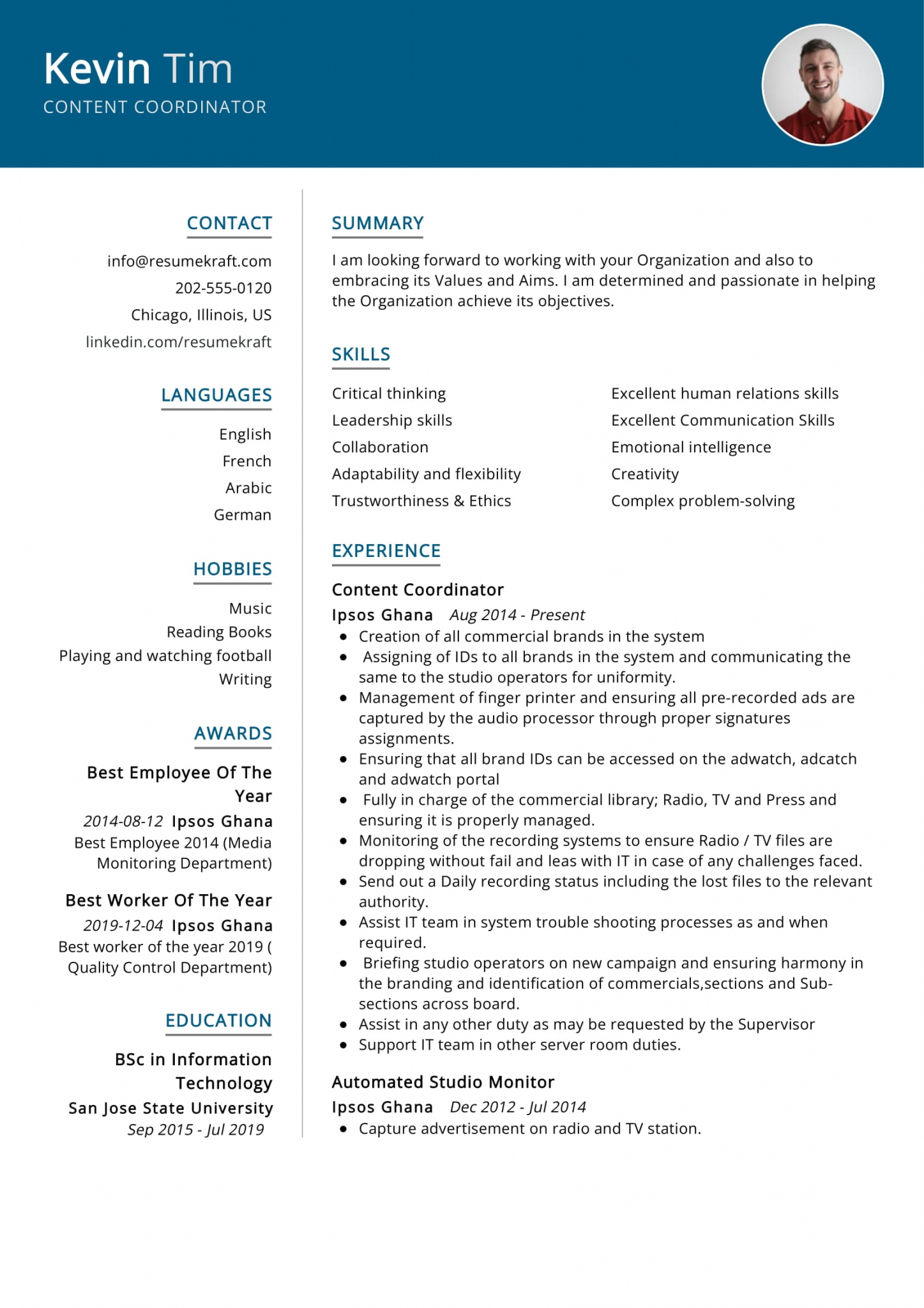 Top 20 Key Content Coordinator Resume Skills in 2024 - ResumeKraft