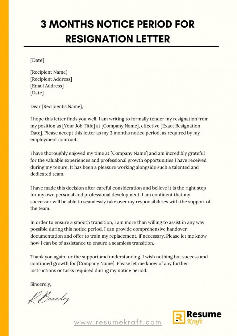 incredible-templates-for-one-months-notice-period-resignation-letter