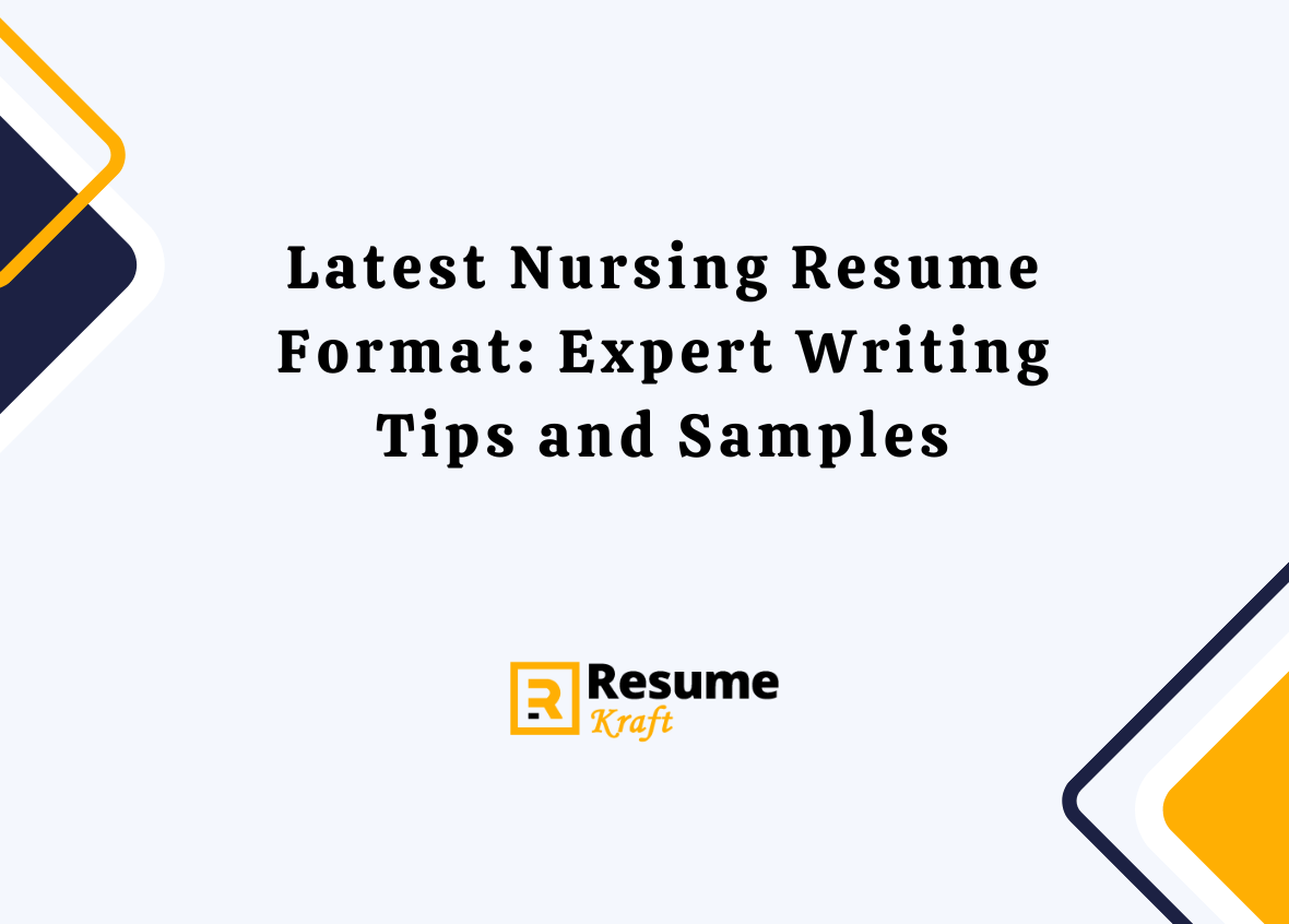 Latest Nursing Resume Format