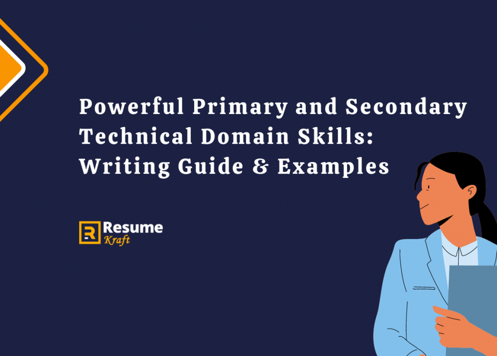 primary and secondary technical domain skills for amazon examples