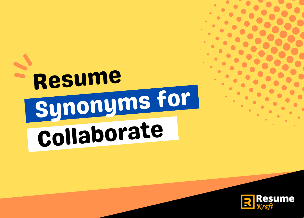 another word for collaborate in resume