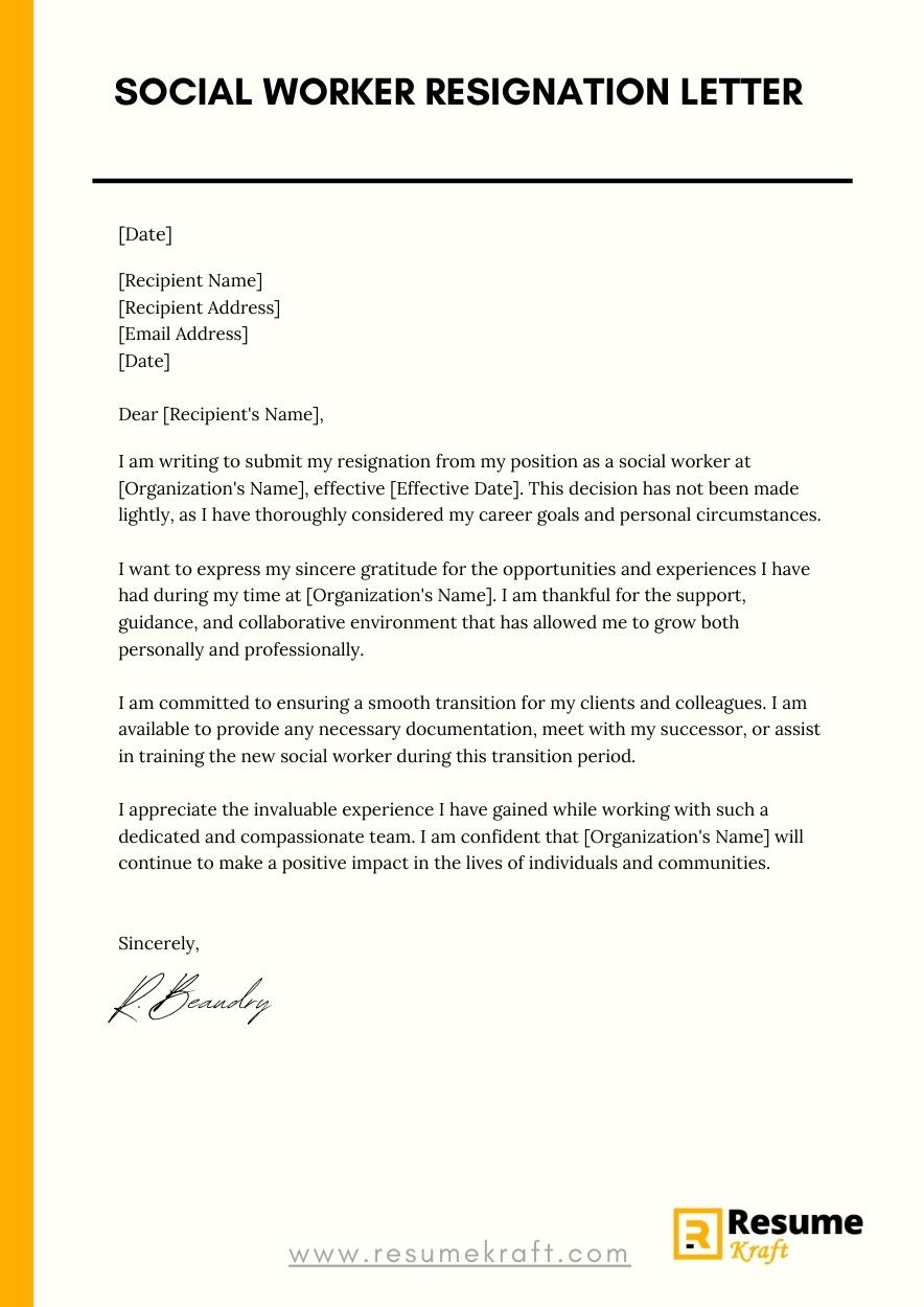 How To Write A Social Worker Resignation Letter With Samples 2023   Social Worker Resignation Letter 