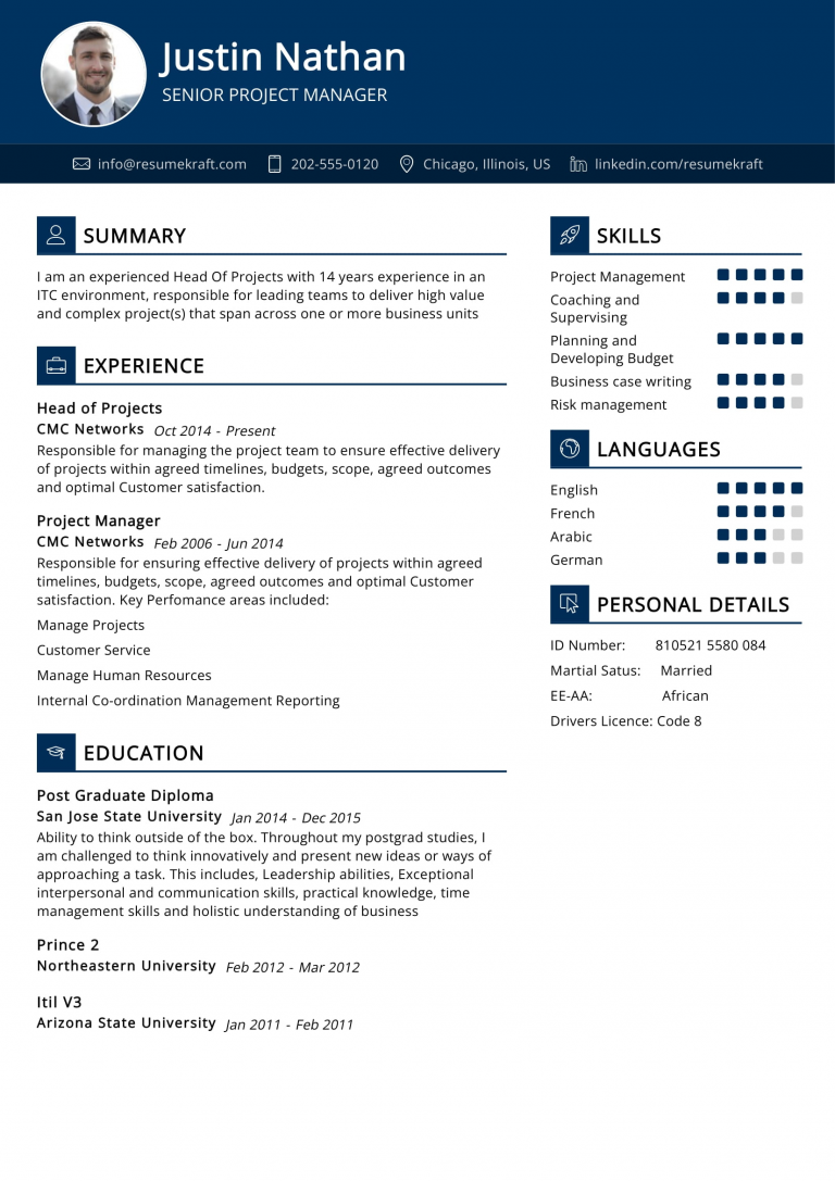 19 Project Manager Resume Examples: 2024 Guide In 2024 - Resumekraft