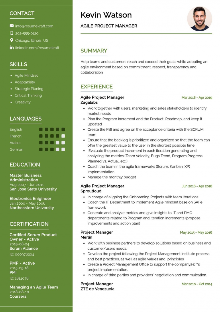 19 Project Manager Resume Examples: 2024 Guide in 2024 - ResumeKraft