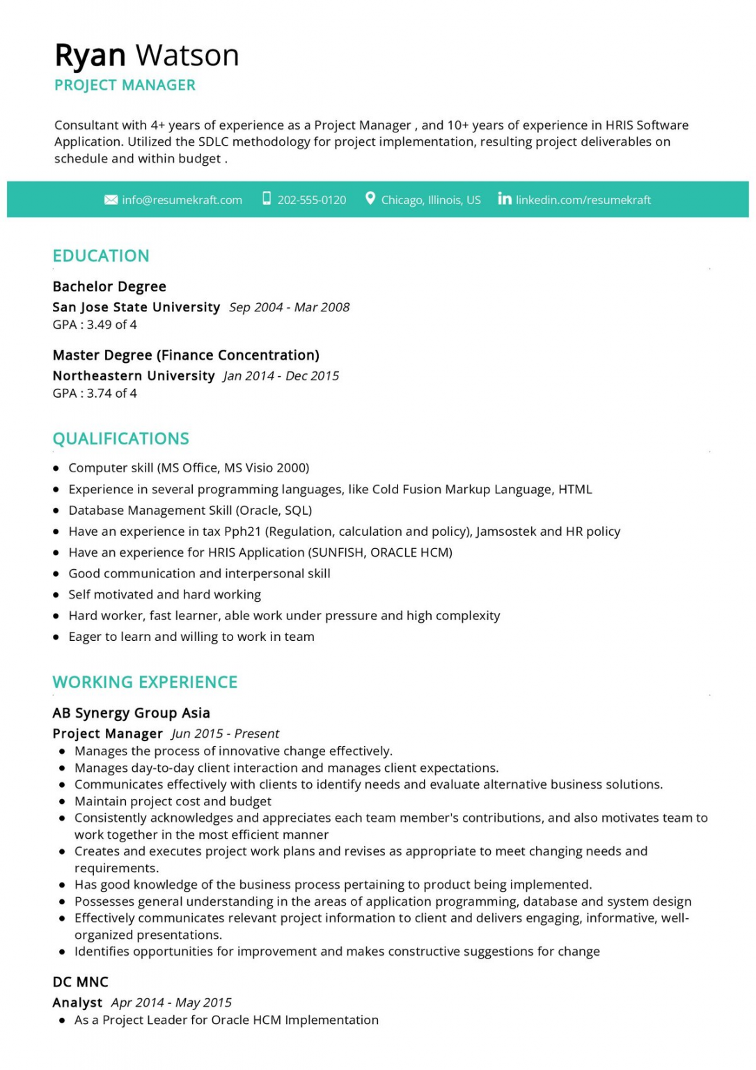 19 Project Manager Resume Examples 2024 Guide In 2024 ResumeKraft   Image 45 1086x1536 