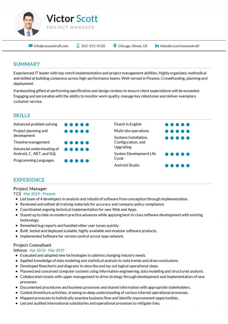 19 Project Manager Resume Examples: 2024 Guide in 2024 - ResumeKraft