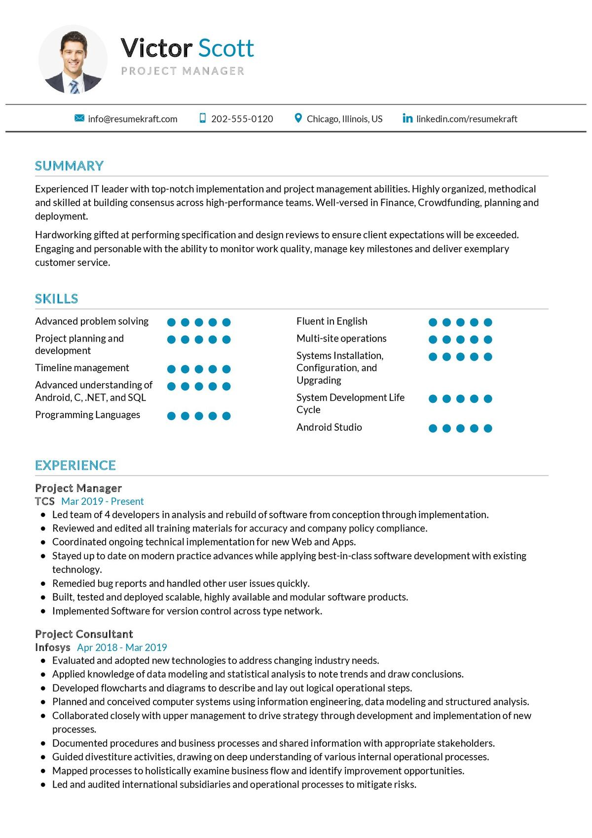 19 Project Manager Resume Examples: 2024 Guide in 2024 - ResumeKraft