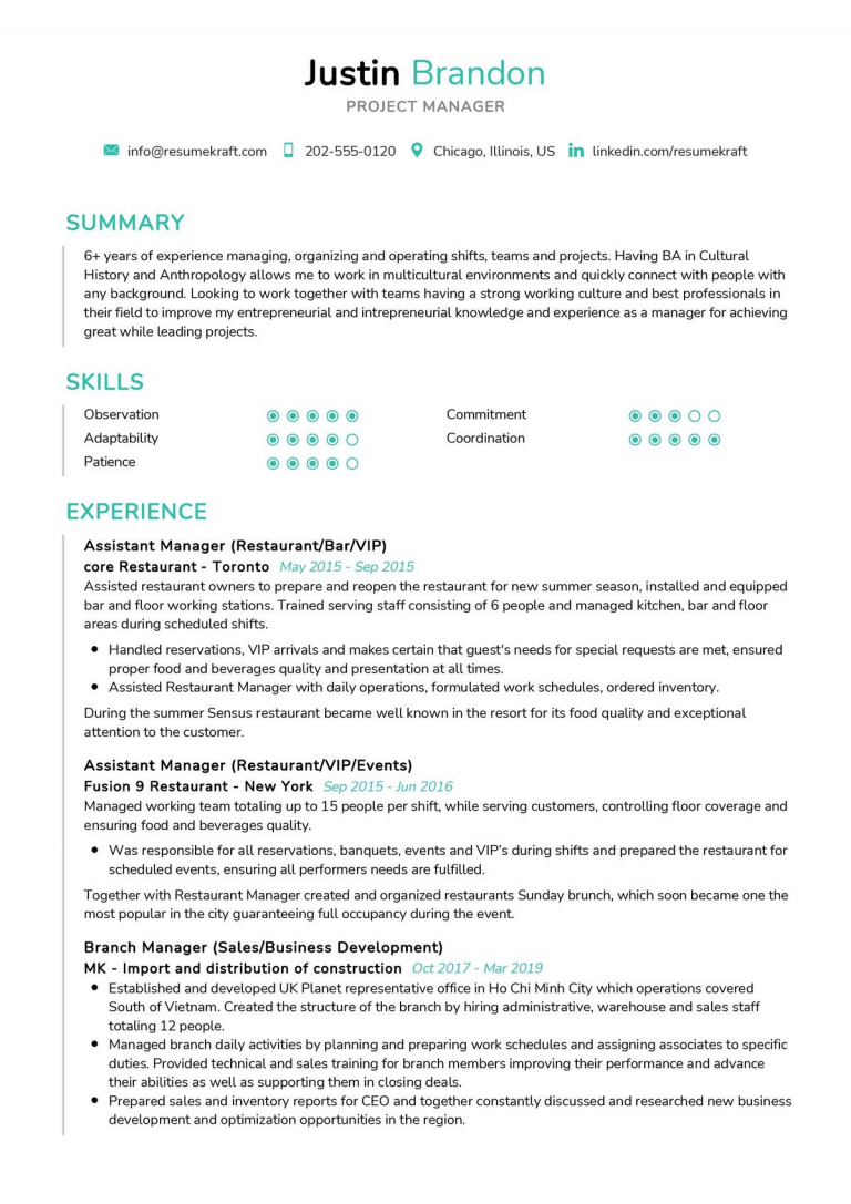 19 Project Manager Resume Examples: 2024 Guide in 2024 - ResumeKraft