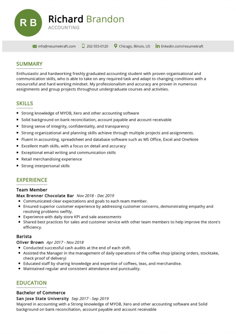 Download B.Com Resume Format Sample For Fresher In Word