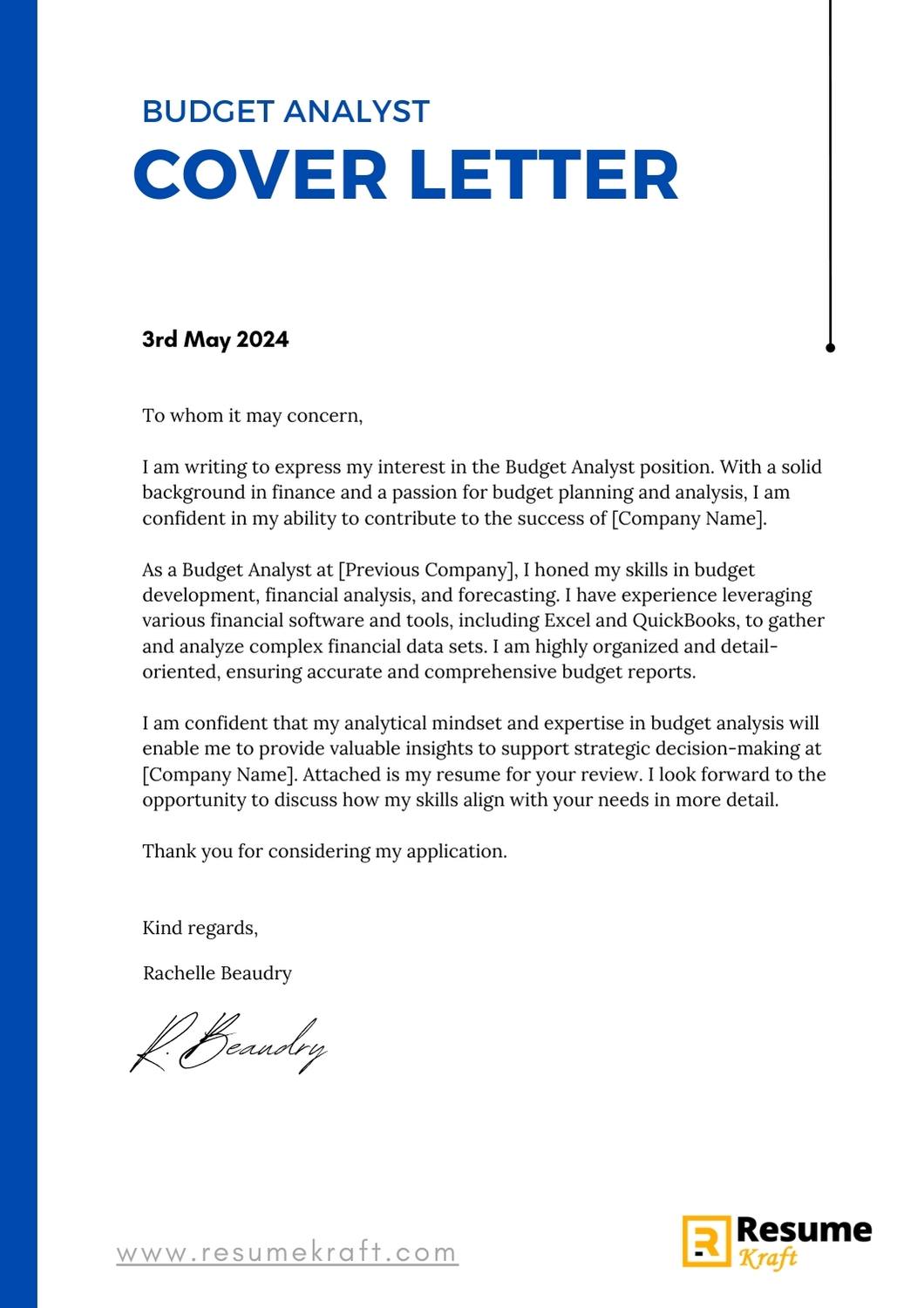 Cover Letter Examples Page 3 Of 6 In 2025 ResumeKraft