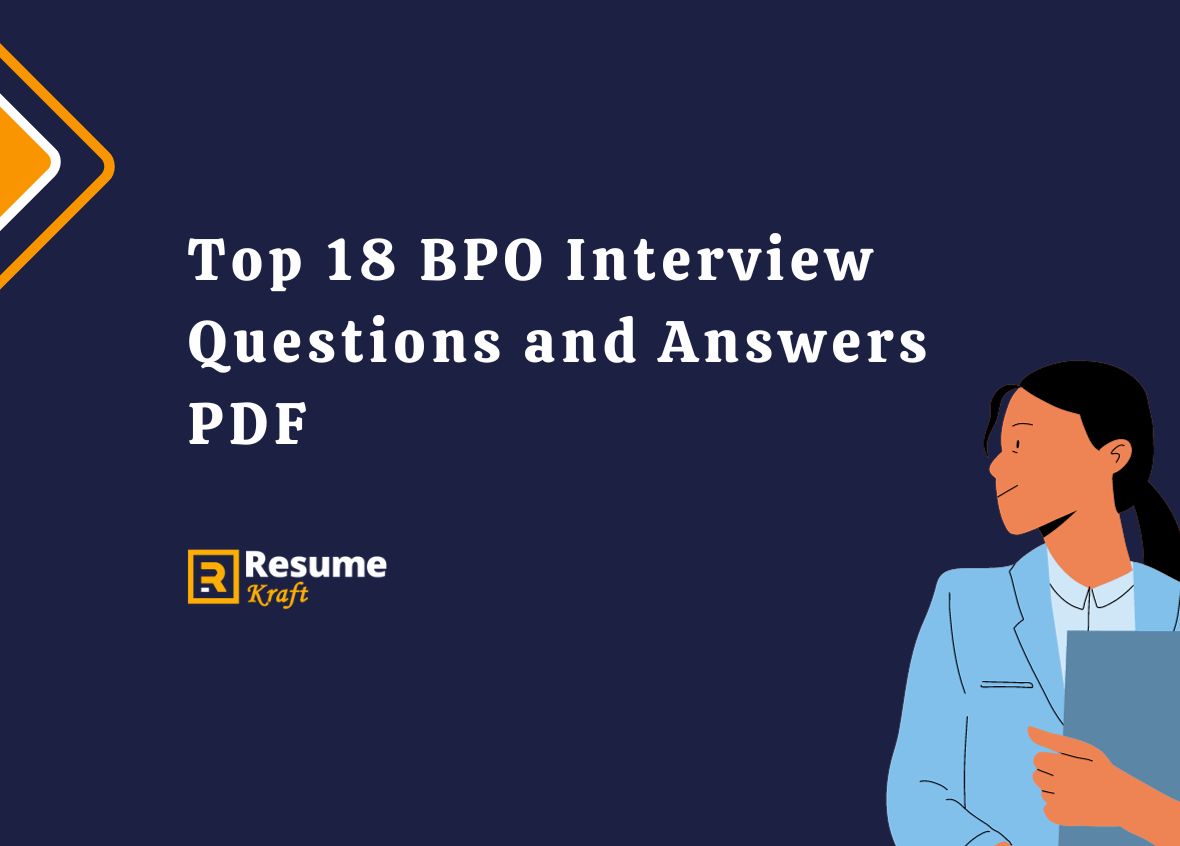 Top 18 BPO Interview Questions And Answers PDF 