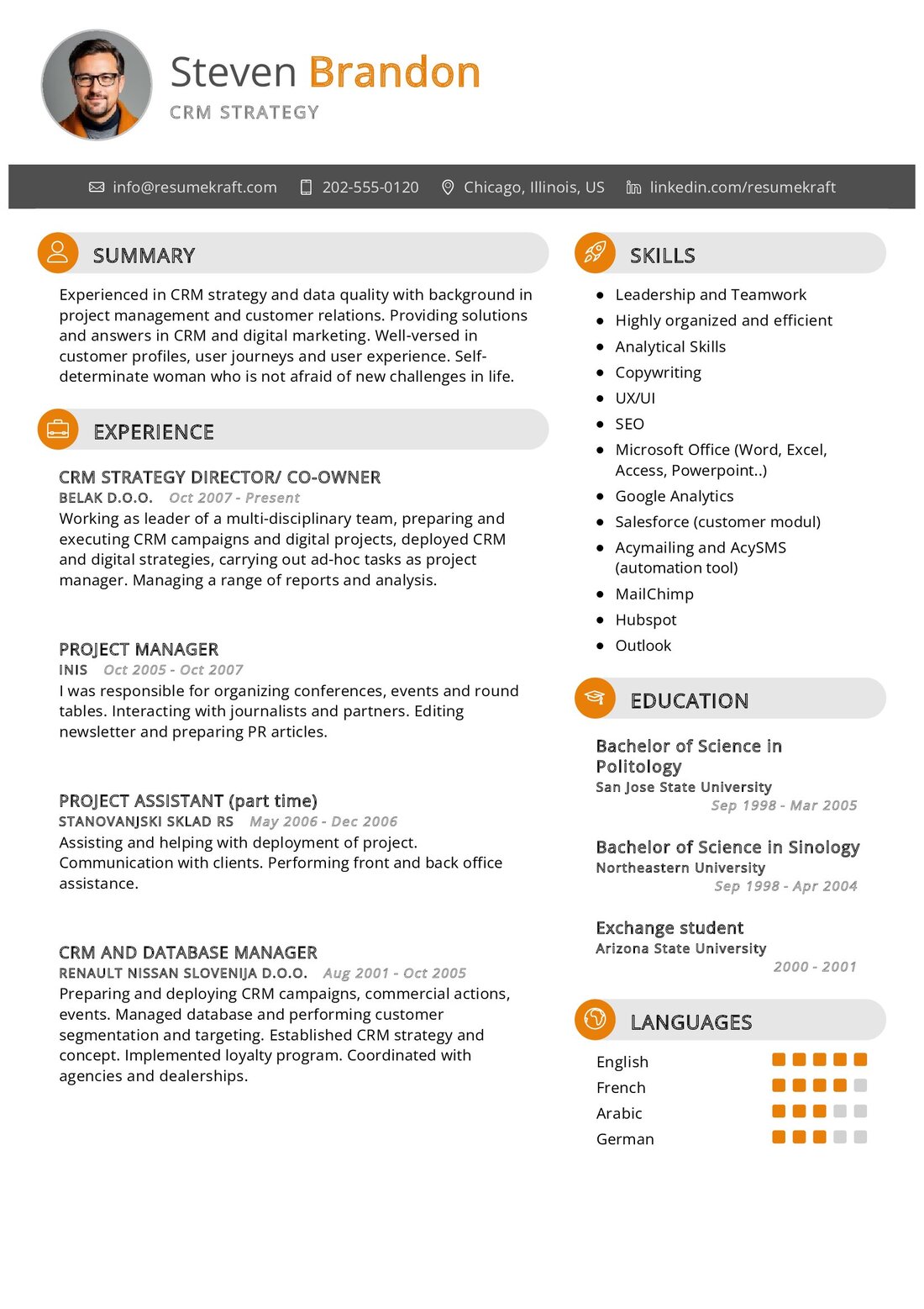 CRM Strategy Resume Sample in 2024 - ResumeKraft