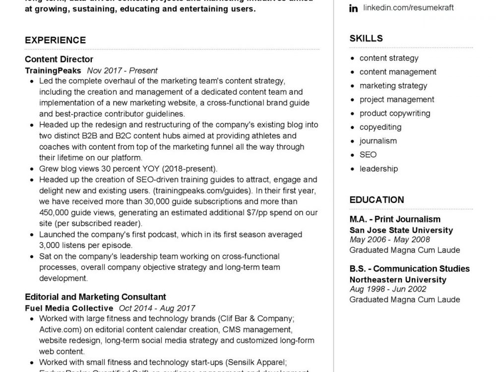 content-creator-resume-example-in-2024-resumekraft