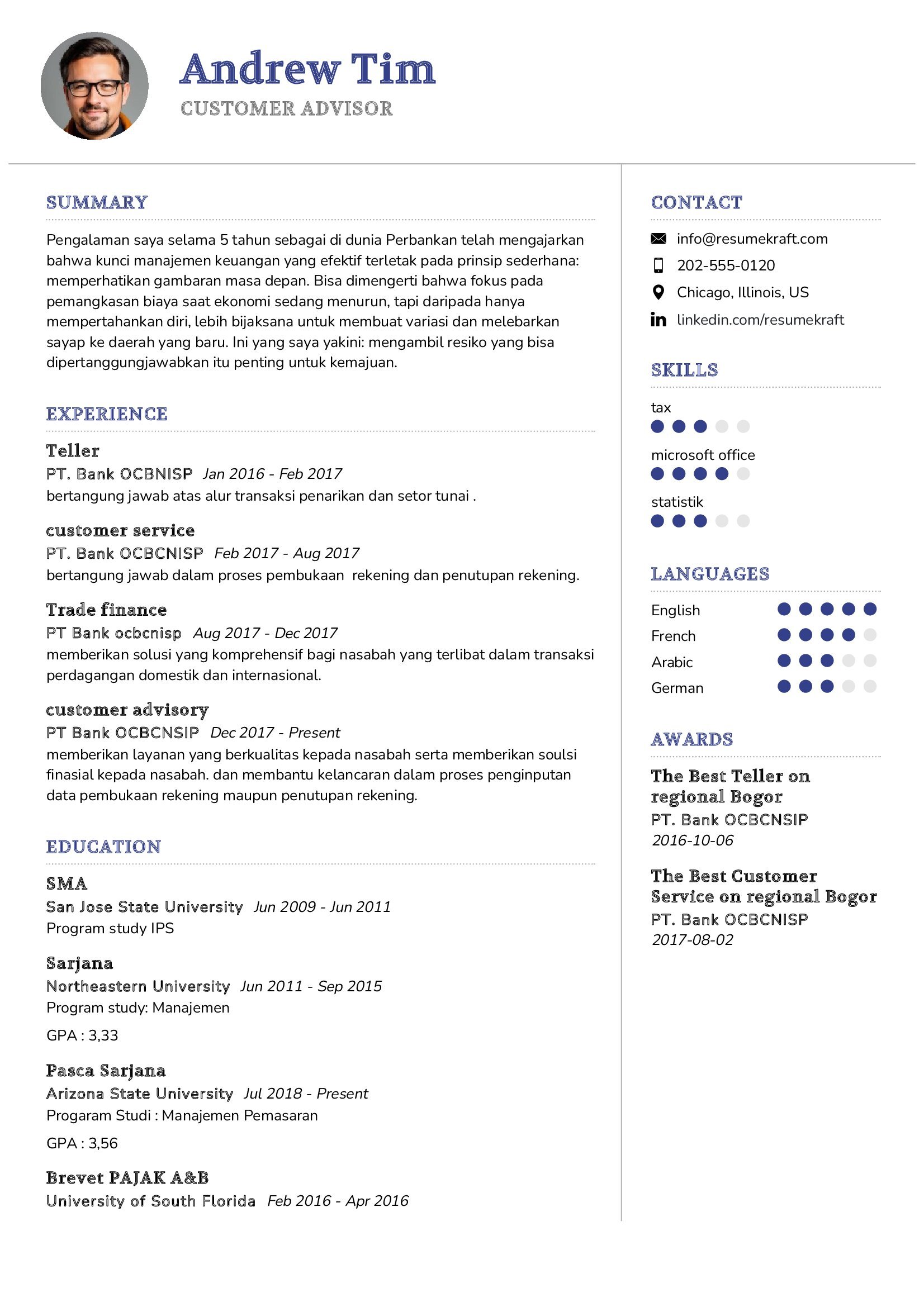 Customer Advisor Resume Sample In 2024 - Resumekraft