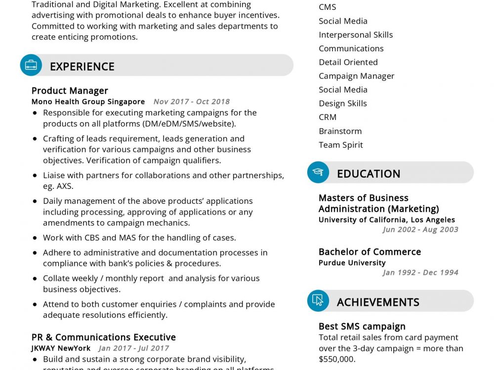 Digital Marketer Resume Example In 2024 - Resumekraft