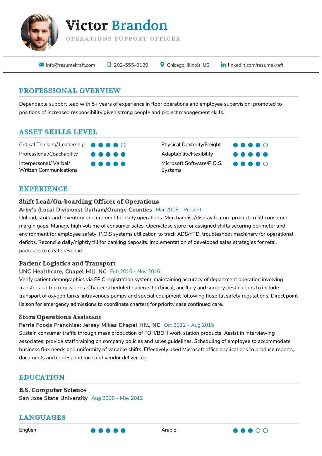 Operations Support Officer Resume Example in 2024 - ResumeKraft