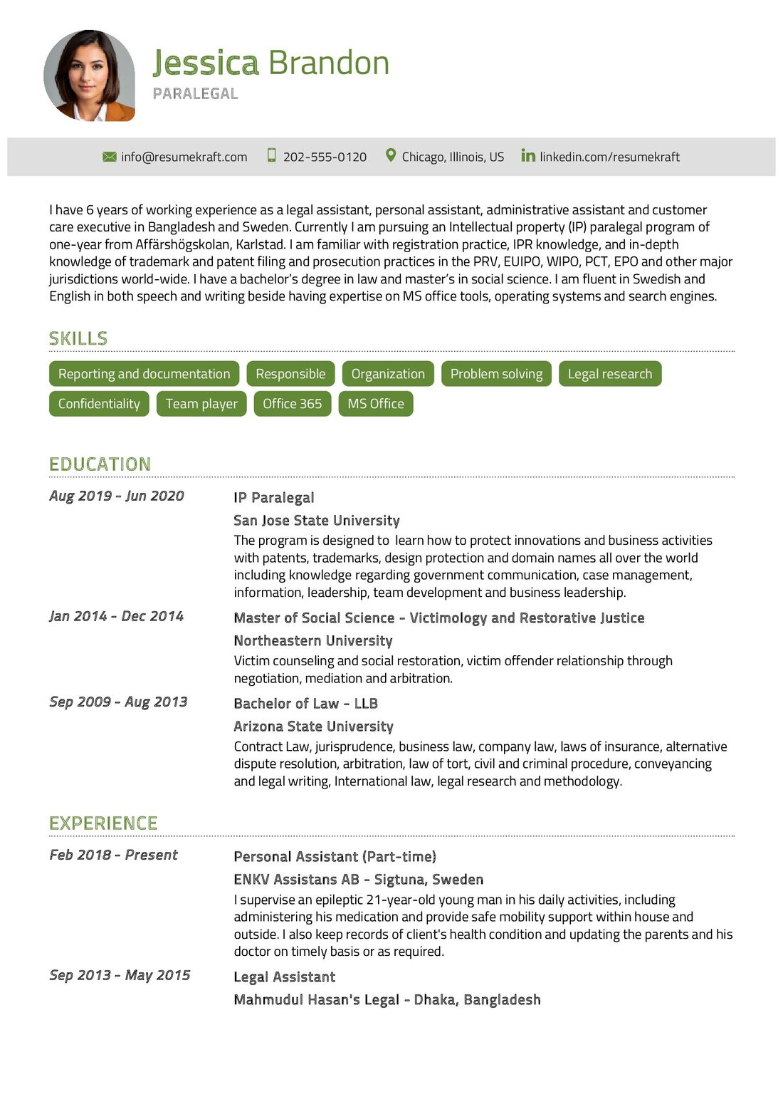 Paralegal Resume Example In 2024 ResumeKraft   Paralegal Resume Example 