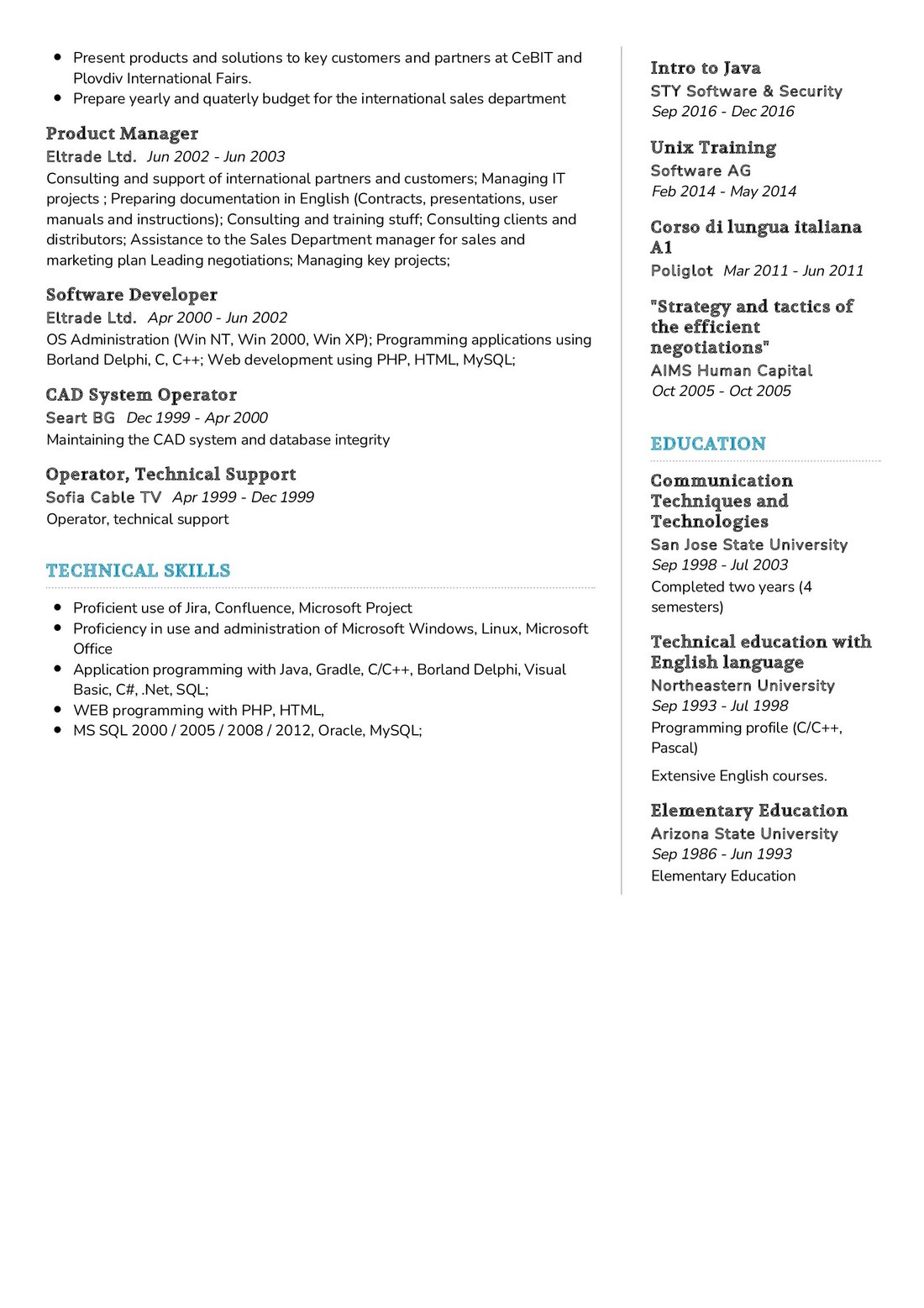 Project Manager Resume Examples 2024 Free Download Nerta Claudie