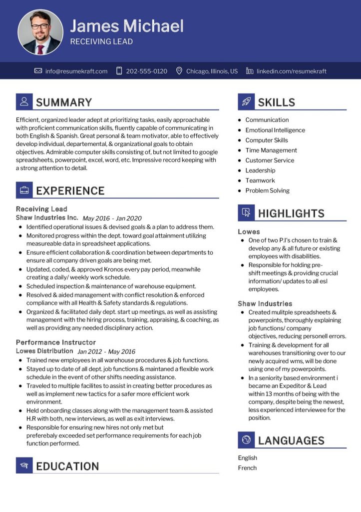 1200+ Professional Resume Samples for 2022 | ResumeKraft