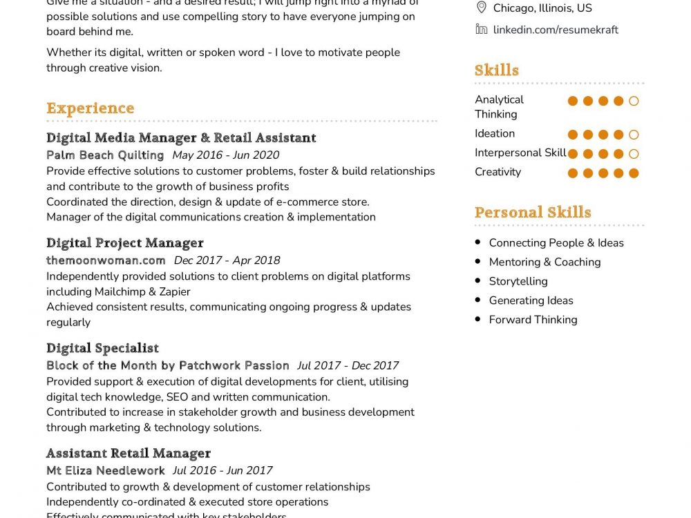 Relationships Manager Resume Example In 2024 ResumeKraft   Relationships Manager Resume Example 1000x750 