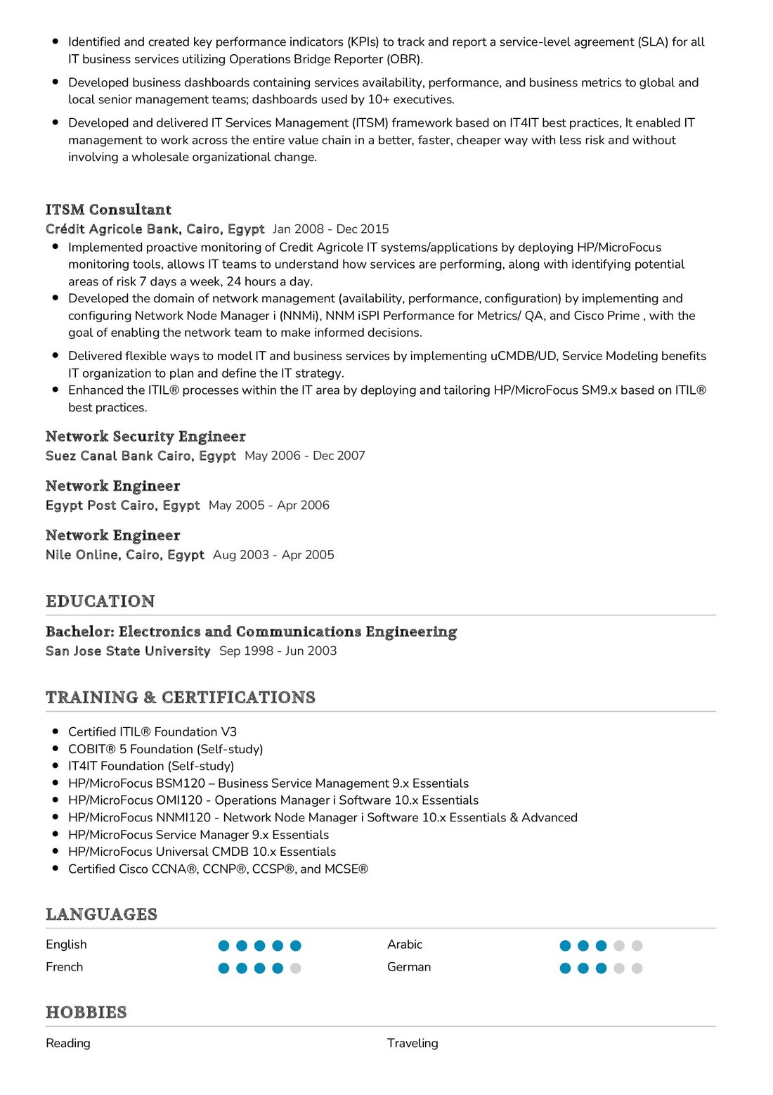 Senior ITSM Consultant Resume Sample in 2024 - ResumeKraft